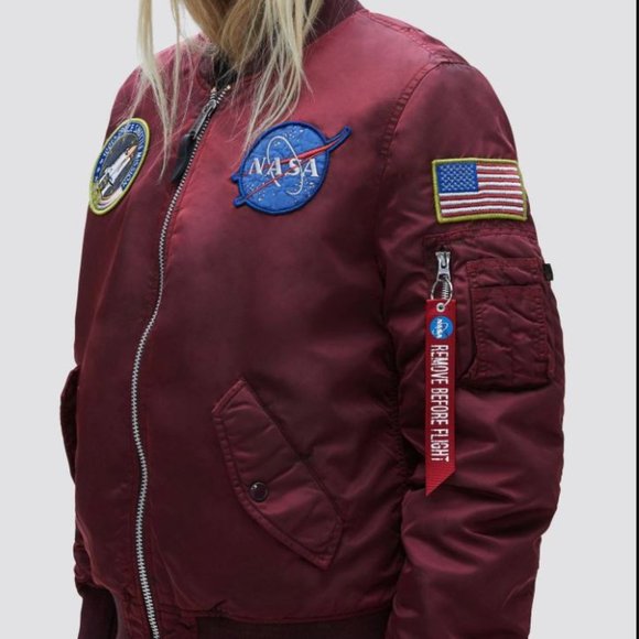 MA-1 NASA BATTLEWASH BOMBER JACKET W - Picture 1 of 4